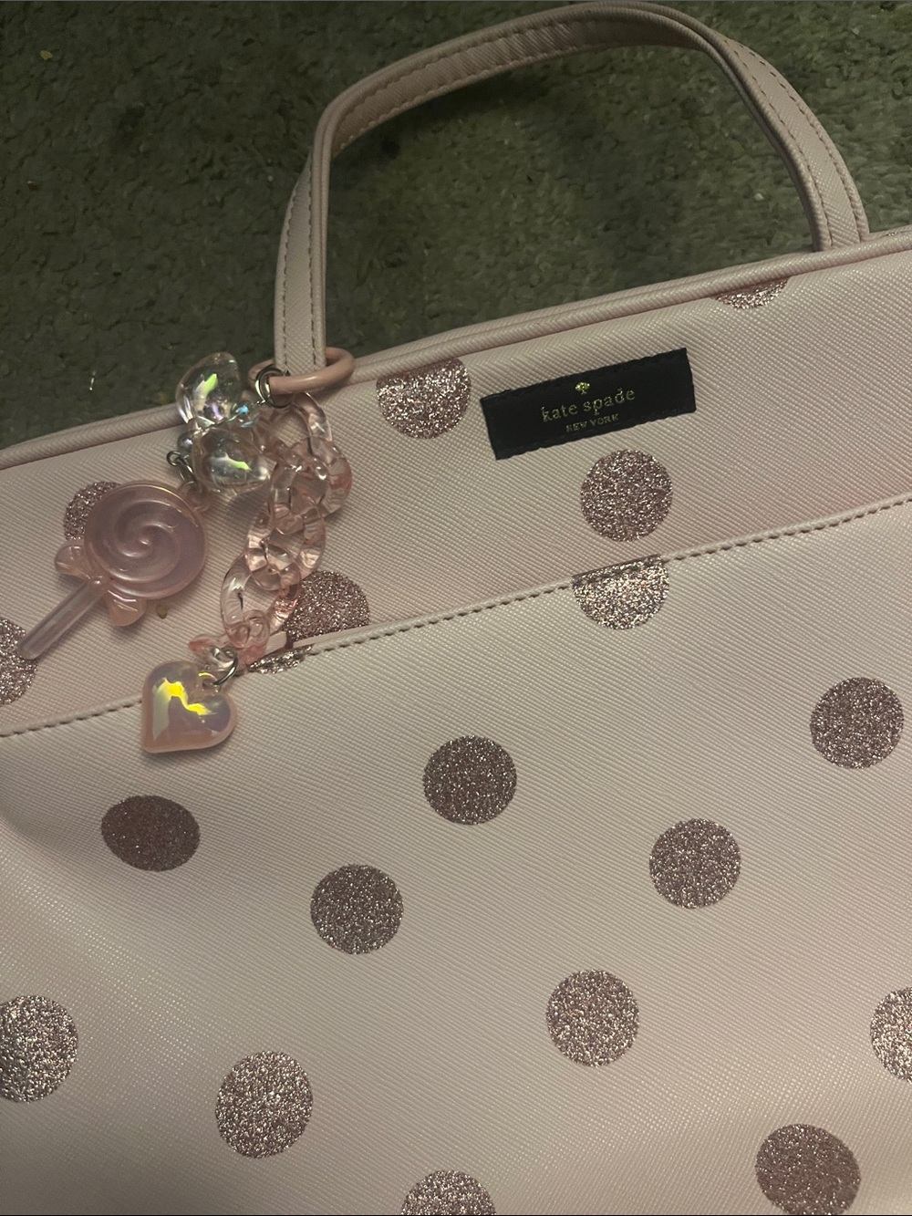 kate spade New York Pink Polka Dot Tote - Picture 3 of 7